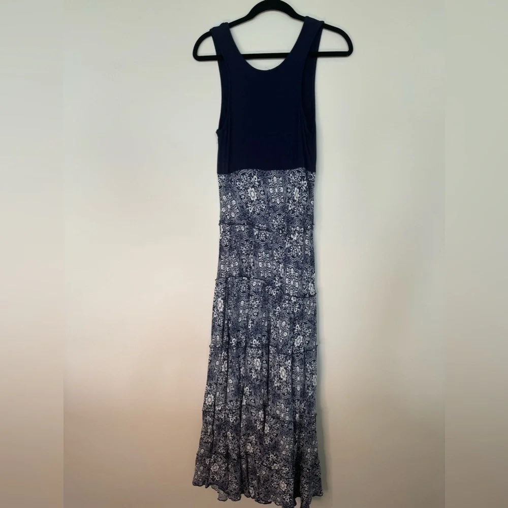 Karen Kane Santorini Topanga Tiered Sleeveless Floral Maxi Dress sz S - Picture 4 of 5